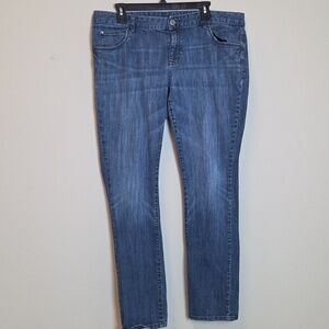 Mossimo Premium Women's Skinny  Leg Light Blue Denim Jeans Size 16